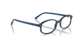 Ray-ban Sam Rx 5432 Unisex Blue Rectangle Eyeglasses