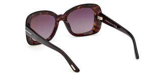 Tom Ford SANDRA-02 FT 1348 women Havana Butterfly Sunglasses
