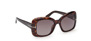 Tom Ford SANDRA-02 FT 1348 women Havana Butterfly Sunglasses
