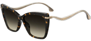 Jimmy Choo SELBY/G/S women Havana Butterfly Sunglasses