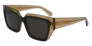 Salvatore Ferragamo SF2002S women Green Squared Sunglasses