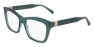 Salvatore Ferragamo Sf3022 Women Green Squared Eyeglasses