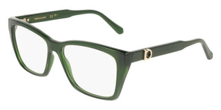 Salvatore Ferragamo Sf3030e Women Green Rectangle Eyeglasses