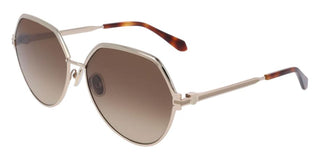 Salvatore Ferragamo Sf325s Women Gold Geometric Sunglasses