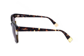 Furla Sfu401 Unisex Green Geometric Sunglasses