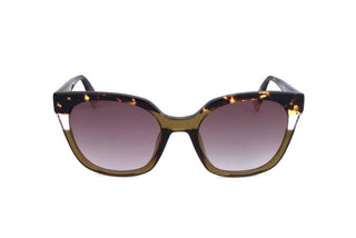 Furla Sfu401 Unisex Green Geometric Sunglasses