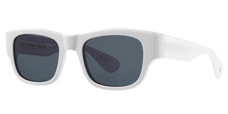 Garrett Leight Shasta Sun Unisex White Rectangle Sunglasses