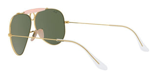 Ray-Ban SHOOTER RB 3138 unisex Gold Pilot Sunglasses
