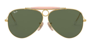 Ray-Ban SHOOTER RB 3138 unisex Gold Pilot Sunglasses