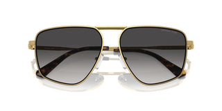 Michael Kors Silverton Mk 1153 Men Gold Geometric Sunglasses
