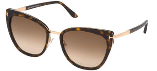 Tom Ford SIMONA FT 0717 unisex Havana Cat Eye Sunglasses