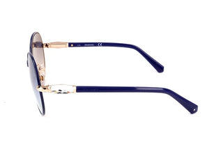 Swarovski Sk0260 Unisex Blue Round Sunglasses