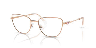 Swarovski Sk1018 Women Rose Gold Squared Eyeglasses