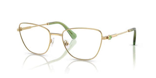 Swarovski Sk1018 Women Gold Squared Eyeglasses