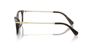 Swarovski Sk2017 Women Havana Squared Eyeglasses