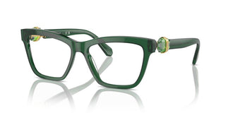 Swarovski Sk2021 Women Green Squared Eyeglasses