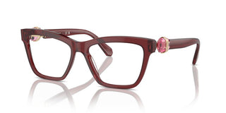 Swarovski Sk2021 Women Red Squared Eyeglasses