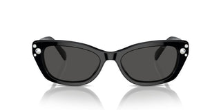 Swarovski Sk6019 Women Black Cat Eye Sunglasses