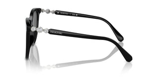 Swarovski Sk6023d Women Black Squared Sunglasses