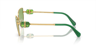 Swarovski Sk7003 Women Gold Cat Eye Sunglasses