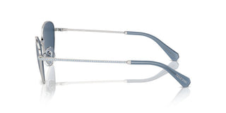 Swarovski Sk7014 Women Silver Cat Eye Sunglasses