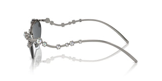 Swarovski Sk7016 Women Silver Oval Sunglasses