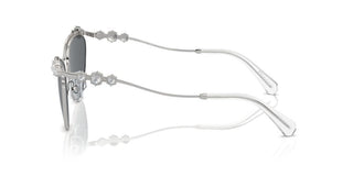 Swarovski Sk7017 Women Silver Cat Eye Sunglasses