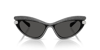Swarovski SK 6038 women Black Cat Eye Sunglasses