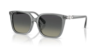 Swarovski Sk 6053d Women Grey Geometric Sunglasses