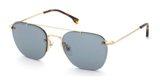 Lozza Sl2434 Unisex Rose Gold Squared Sunglasses