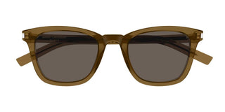 Saint Laurent Slim Sl 716/k Women Brown Squared Sunglasses