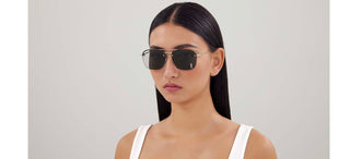 Saint Laurent SL 309 M women Silver Geometric Sunglasses