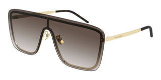 Saint Laurent SL 364 MASK unisex Gold Shield Sunglasses
