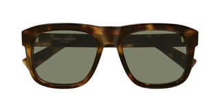 Saint Laurent SL 558 men Havana Geometric Sunglasses
