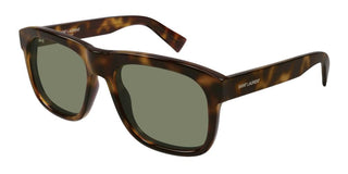 Saint Laurent SL 558 men Havana Geometric Sunglasses