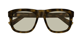 Saint Laurent SL 558 men Havana Geometric Sunglasses