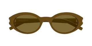 Saint Laurent SL 567 women Brown Round Sunglasses
