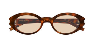 Saint Laurent SL 567 women Havana Round Sunglasses