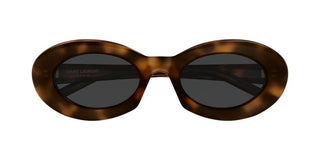 Saint Laurent SL 594 women Havana Oval Sunglasses