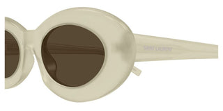 Saint Laurent SL 594 women White Oval Sunglasses