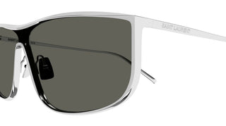 Saint Laurent SL 605 LUNA - FASHION SHOW unisex Silver Visor Sunglasses