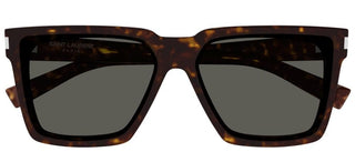 Saint Laurent SL 610/F unisex Havana Squared Sunglasses