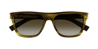 Saint Laurent SL 619 men Havana Round Sunglasses
