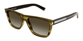 Saint Laurent SL 619 men Havana Round Sunglasses