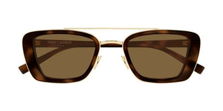 Saint Laurent SL 825 unisex Havana Geometric Sunglasses