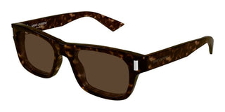 Saint Laurent SL 83 men Havana Geometric Sunglasses