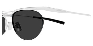 Saint Laurent Sl 862 Unisex Silver Oval Sunglasses
