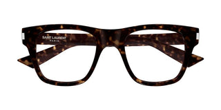 Saint Laurent SL 875 OPT men Havana Squared Eyeglasses