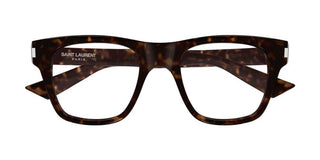 Saint Laurent SL 875 OPT men Havana Squared Eyeglasses
