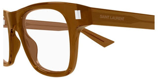 Saint Laurent SL 875 OPT men Brown Squared Eyeglasses